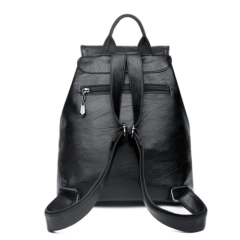 Backpacks For Girls Leather Women Travel Shoulder Bag High Quality Ladies Bagpack Large Capacity Backpack Female Back Pack
