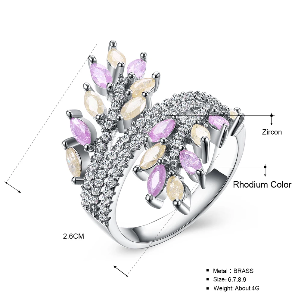 Модные Новинка 2021 красочные кольца пастельный розовый цвет шампанское кристалл