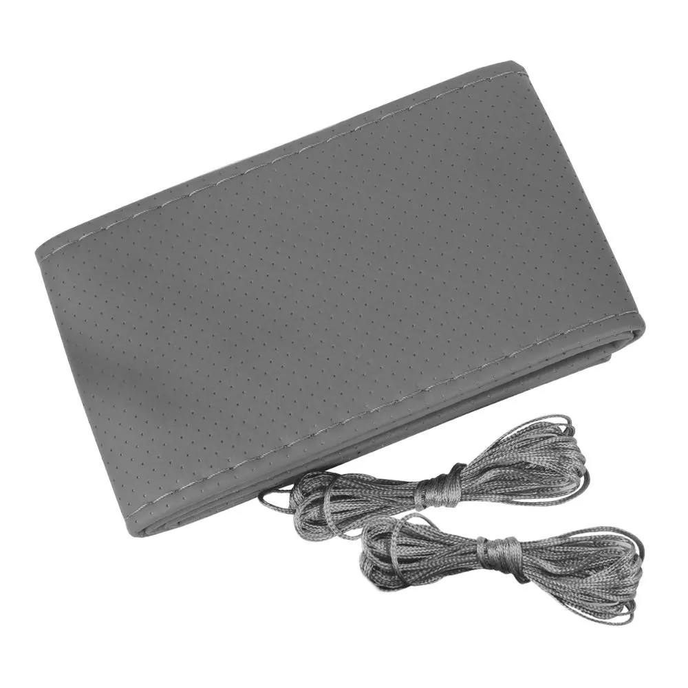 COGEEK DIY крышка рулевого колеса автомобиля с иглами и нитью искусственный кожаный