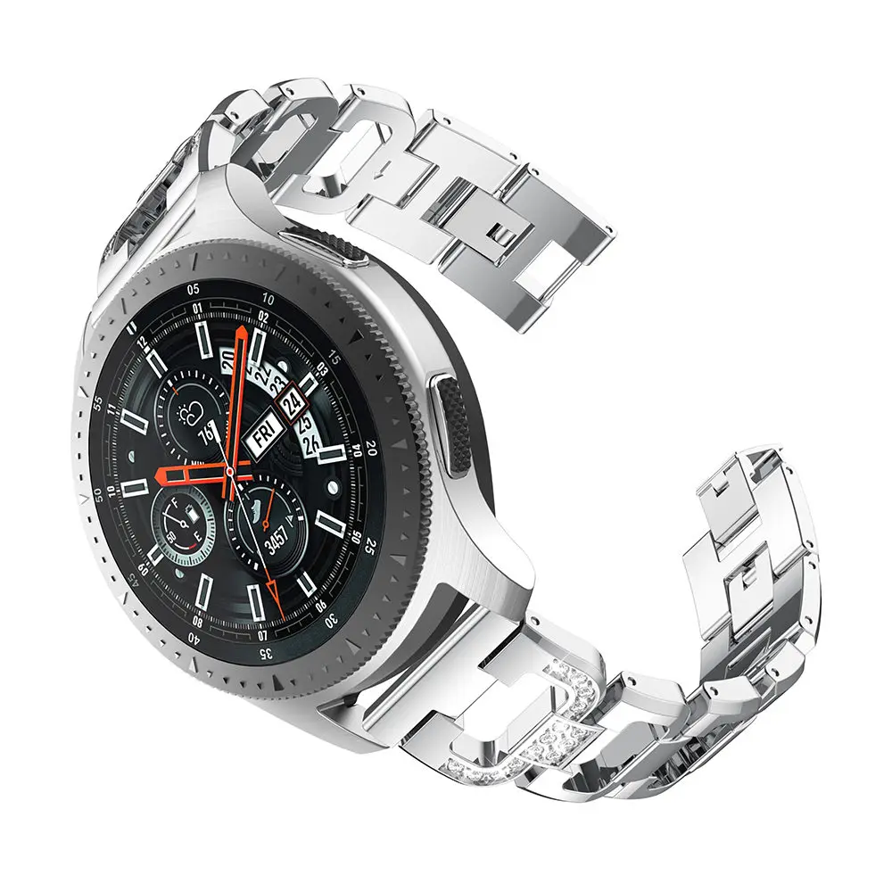 Ремешок для часов с белым бриллиантом Samsung Galaxy Watch 46 мм браслет Gear S3 сменный