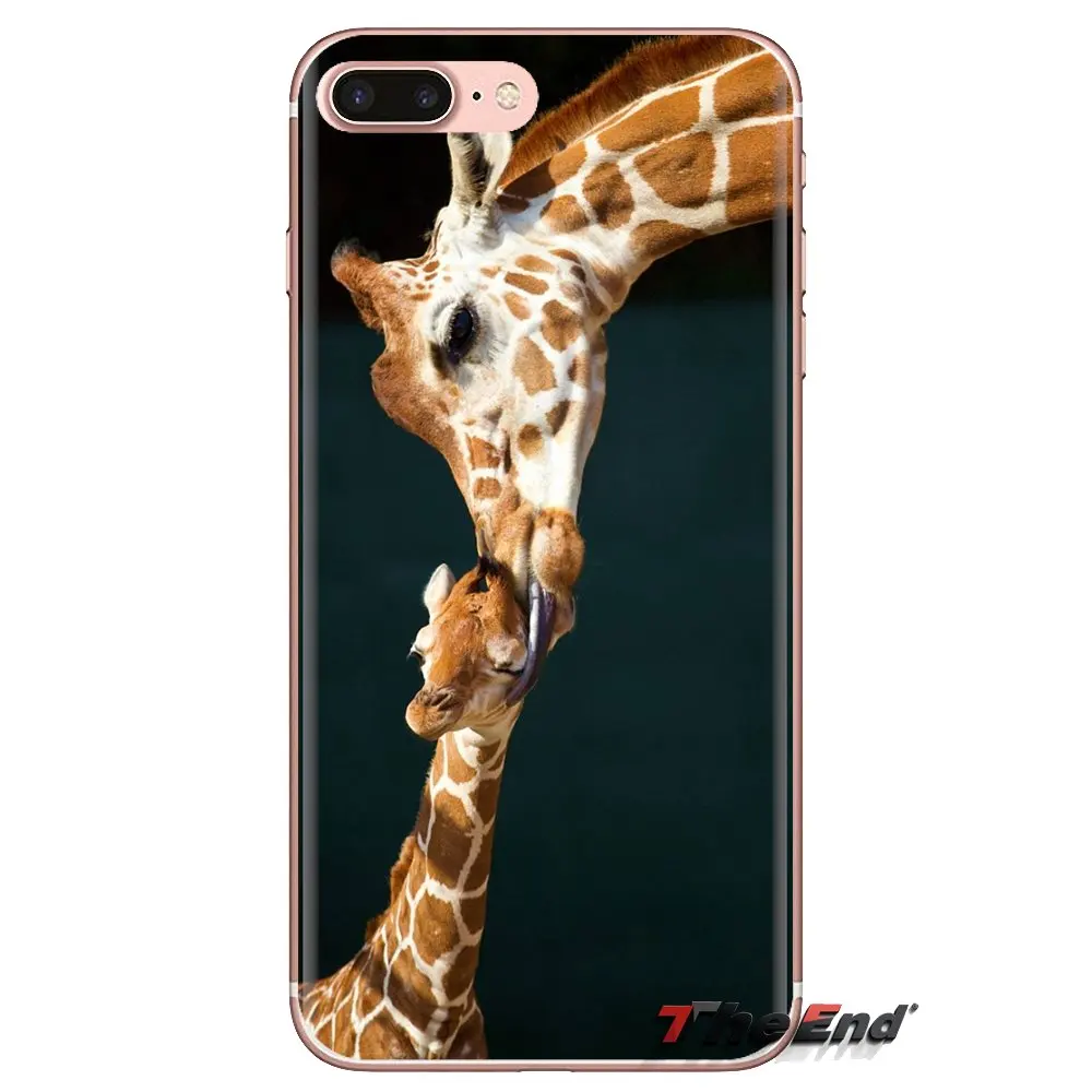 Transparent Soft Shell Covers For LG G3 G4 Mini G5 G6 G7 Q6 Q7 Q8 Q9 V10 V20 V30 X Power 2 3 K10 K4 K8 2017 Big head giraffe Art |