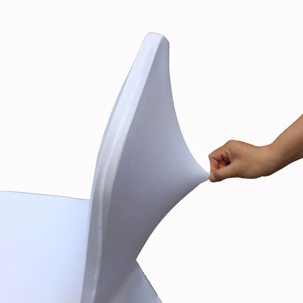 100 шт./лот чехлы на стулья из полиэстера и спандекса для свадебных торжеств