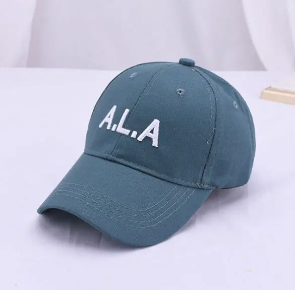 blue Summer100% хлопок бейсболка детская девочек Повседневное Письмо Вышивка Snapbacks для мальчиков, в стиле «хип-хоп» Шапки шляпа шлем для папы без полей для мужчин - Цвет: blue