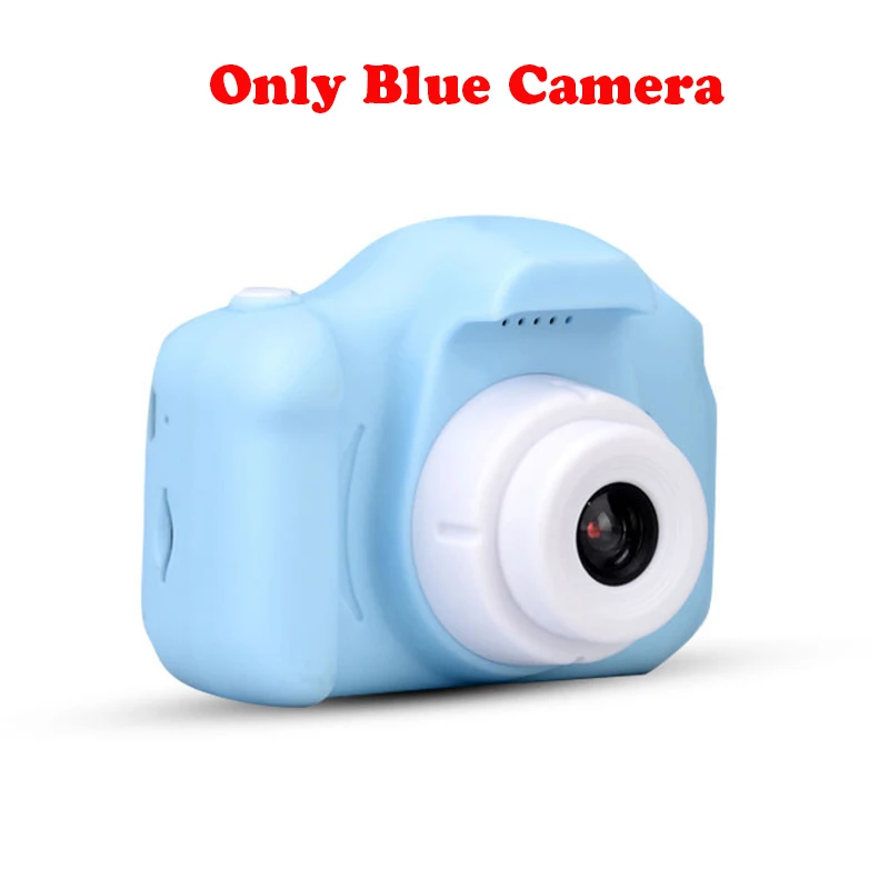 Blue without TF card 13.0MP перезаряжаемая детская мини-цифровая камера 2,0 дюймов HD экран видеомагнитофон видеокамера язык переключение тайм съемки - Цвет: Blue without TF card