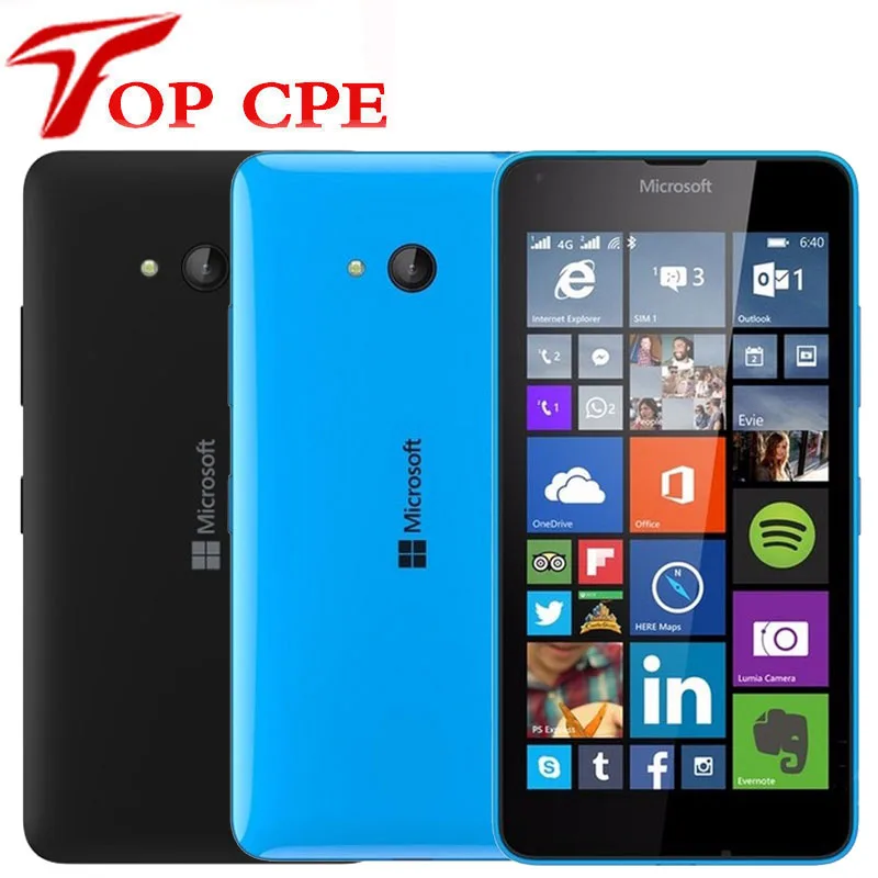 Разблокированный Nokia microsoft Lumia 640 четырехъядерный 8 Гб ПЗУ 1 ГБ ОЗУ 8МП Windows мобильный телефон LTE 4G 5," 1280x720 отремонтированный