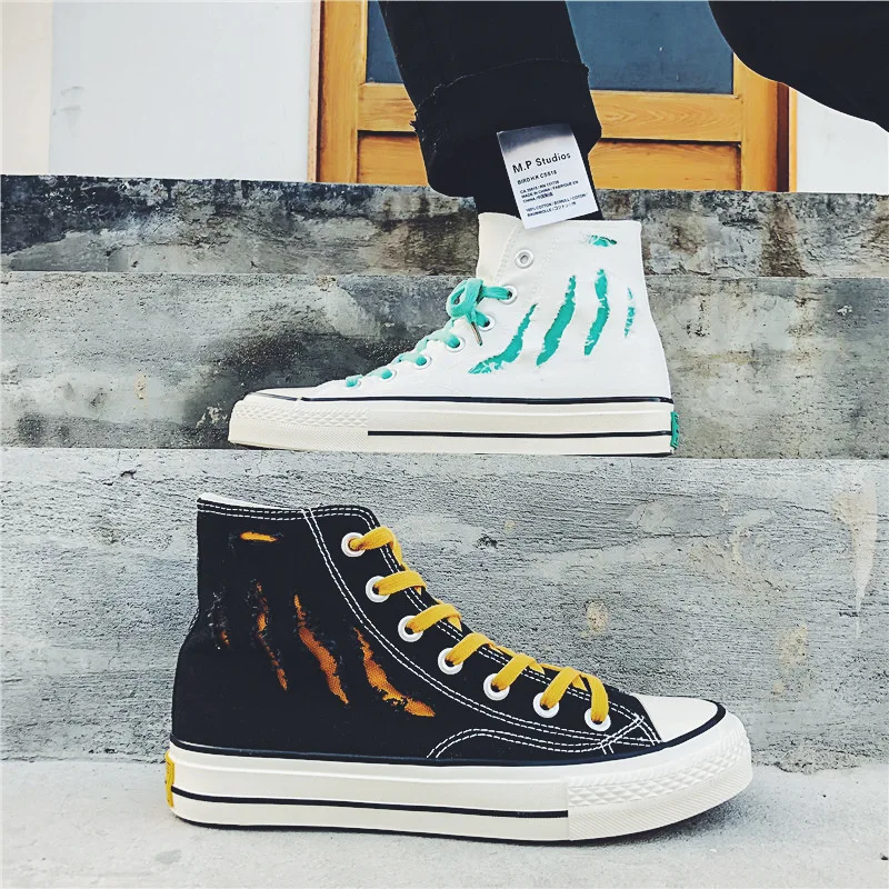 Мужские парусиновые кроссовки для скейтбординга спортивные отдыха подростков