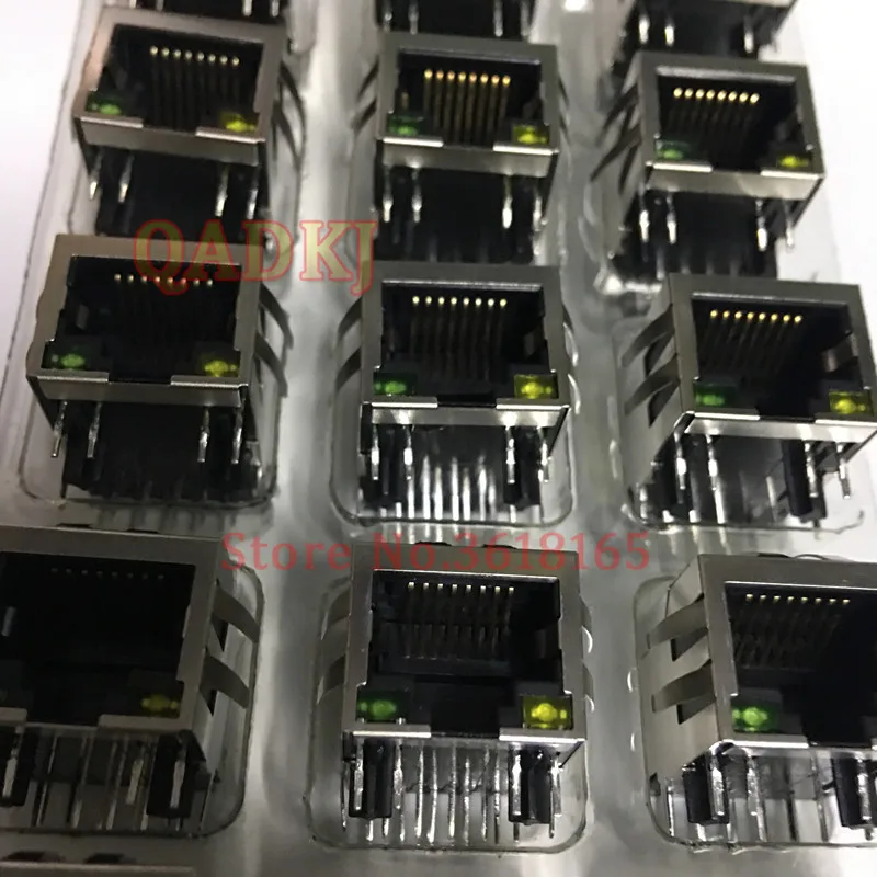 Бесплатная доставка 5 шт./лот HR911130C RJ45 21 мм с освещением shrapnel Gigabit Ethernet сетевые