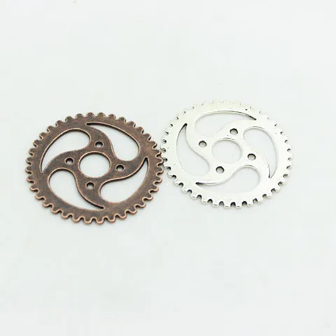 Sweet Bell (10 шт./лот) 40 мм трехцветная Бриллиантовая шестерня украшения|charms gear|gear