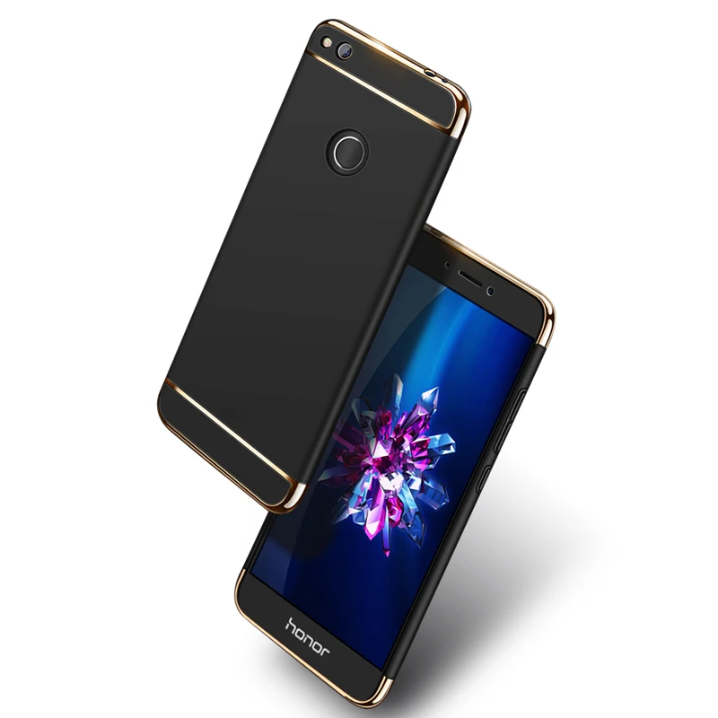 Для huawei P8 Lite 2017 5 2 дюймов чехол для телефона задняя крышка 3 в 1 Позолоченные