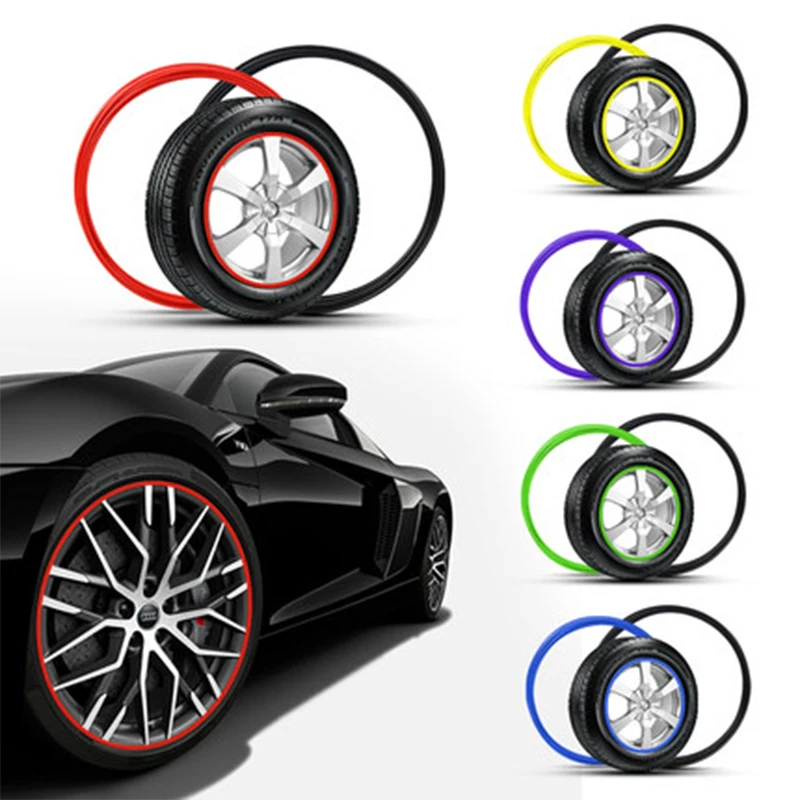 10 Цвета 8 M/Roll автомобилей для укладки протектор обода колеса декоративные полосы