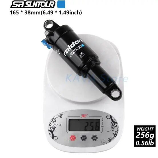 165x38mm SR SUNTOUR Передние амортизаторы 165/190/200 мм отскок Давление BMX горный велосипед MTB велосипеда ГОРНЫЕ XC пневматическая подвеска амортизатора блокировки - Цвет: 165x38mm