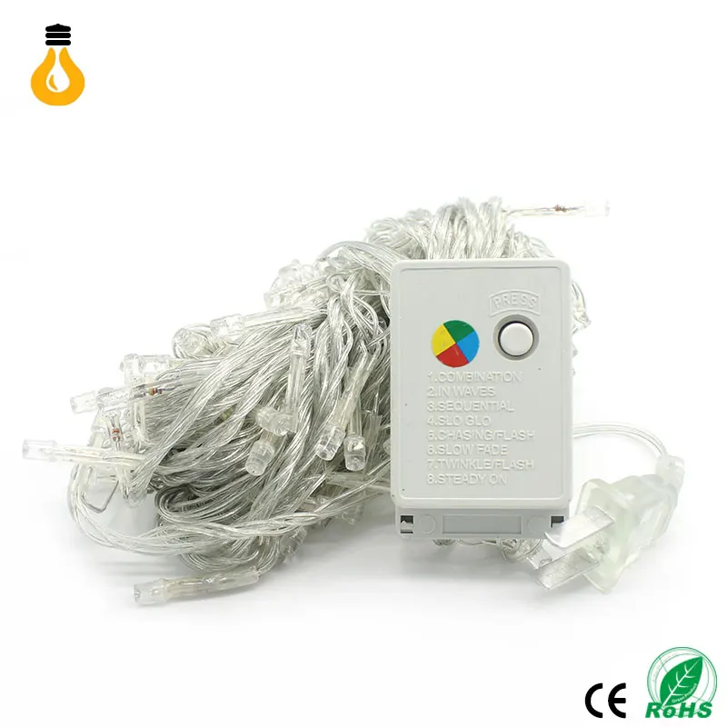 2017 Новинка 110 В/220 В светодиодная гирлянда Рождественские огни 10 м/100 светодиодов с