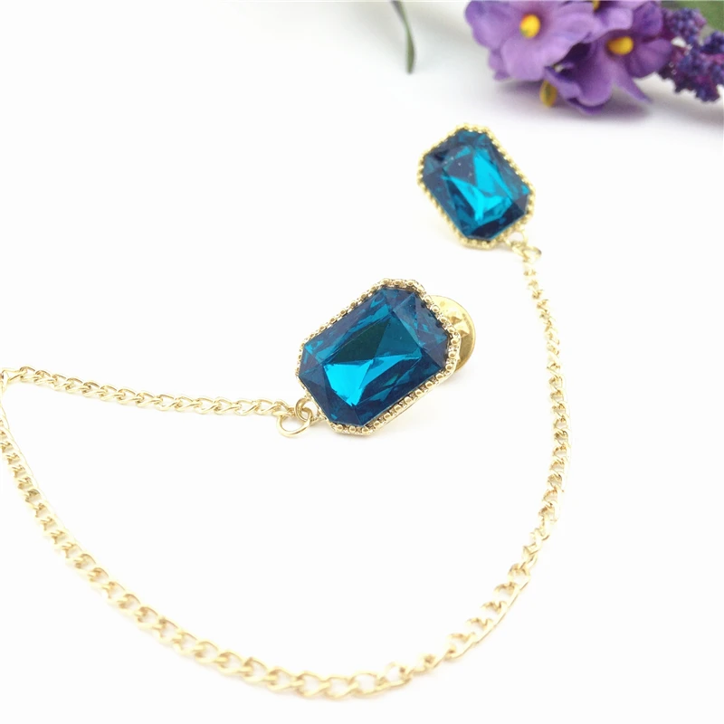 11 торговый фестиваль Новые горячие продажи стразы цепь объемные Броши со