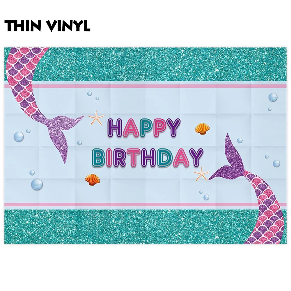 Allenjoy фон для фотосъемки на день рождения сказочные русалки празднование дня