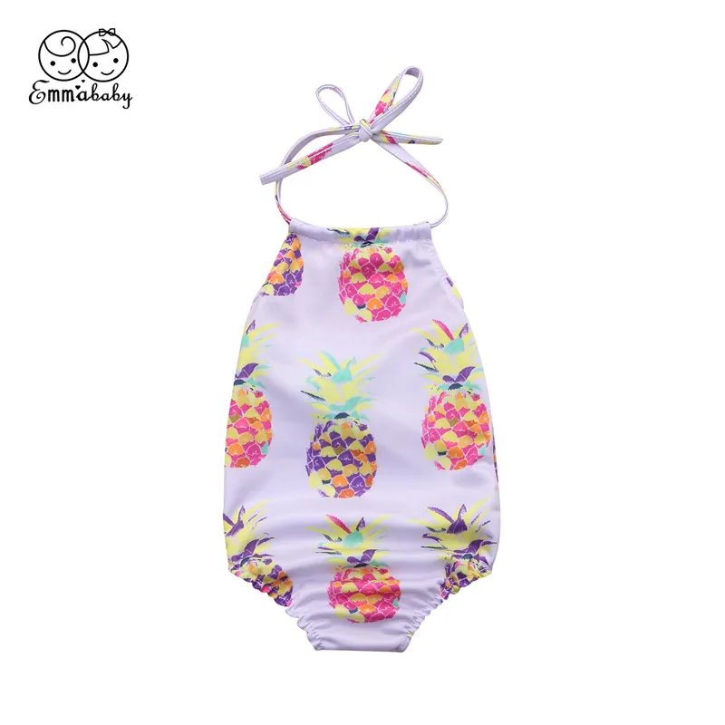 Купальный костюм для девочек от 0 до 24 месяцев летняя одежда новорожденных без