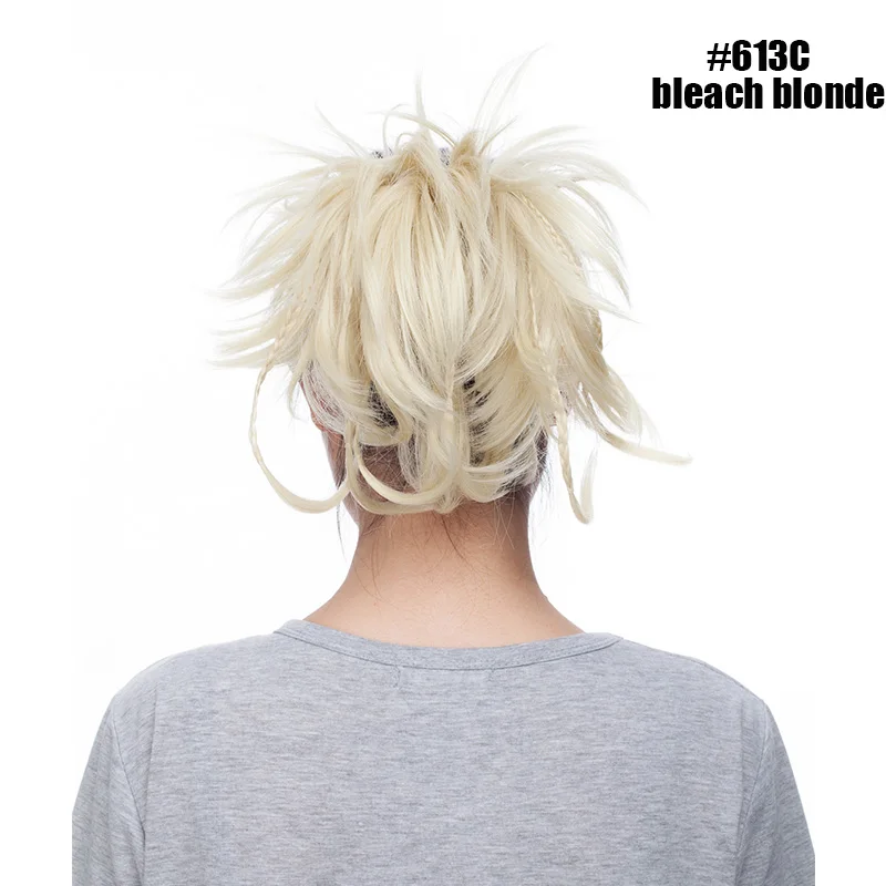 bleach blonde S-noilite, 12 дюймов, синтетические волосы, коса, шнурок, конский хвост, заколка для наращивания, плетение, шиньон, Женский коготь, конский хвост, пучок волос - Цвет: bleach blonde