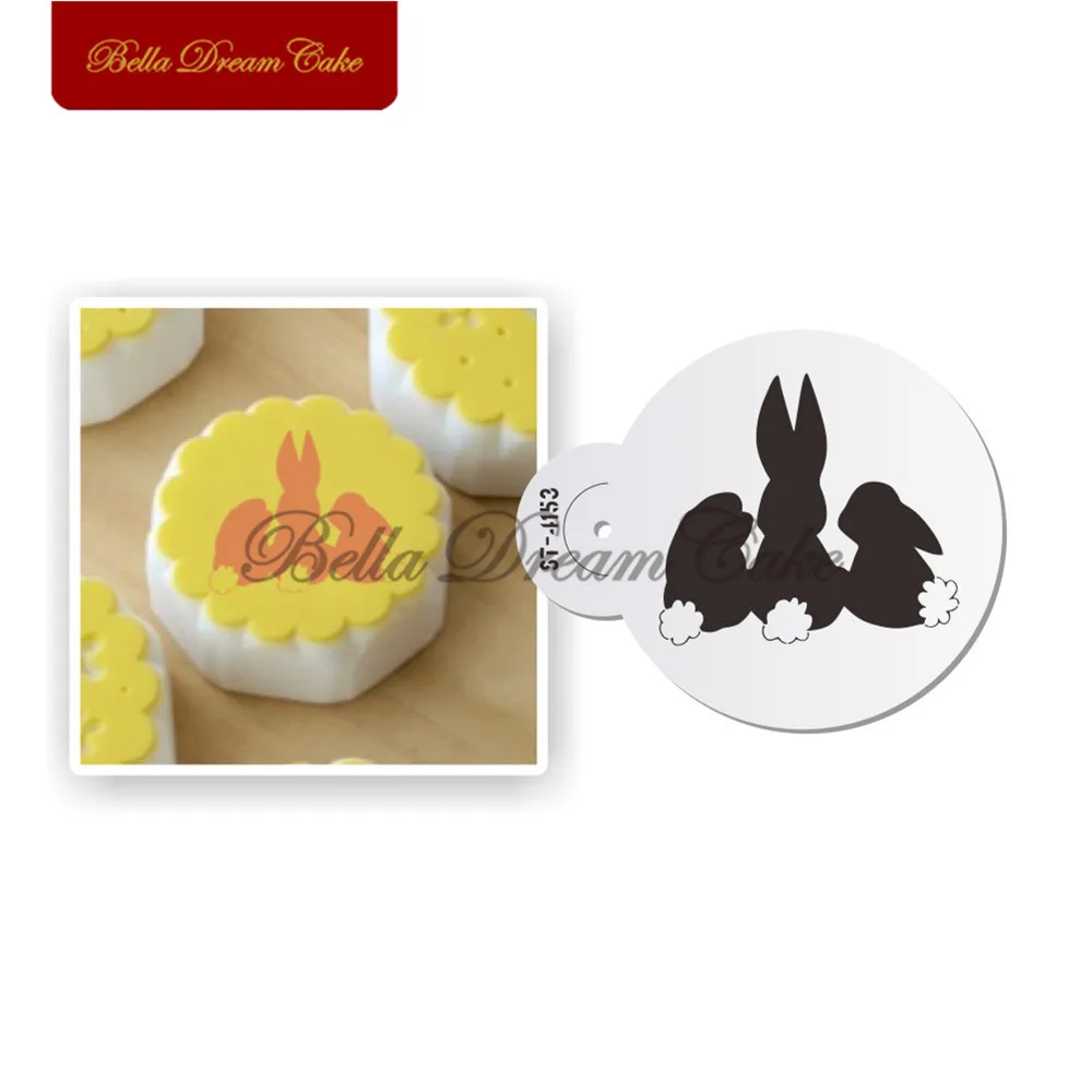 Трафарет в виде пасхальных яиц для торта кролика печенья трафареты форма макарон