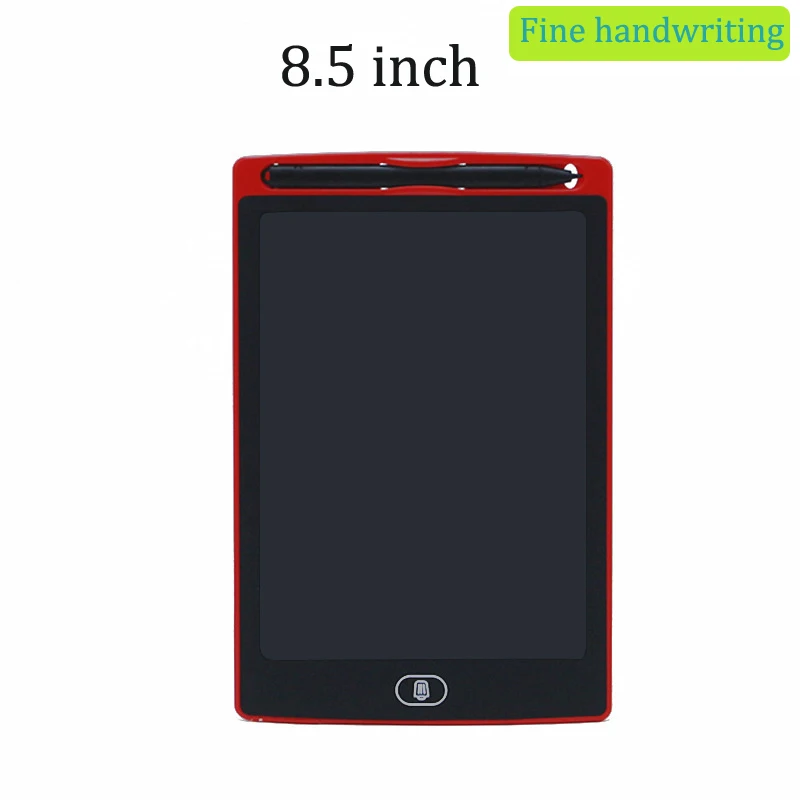 red 8.5 inch 8,5 ''портативный Смарт ЖК-планшет для письма, рисования, электронный блокнот, графическая плата со стилусом, ручка с батареей, подарок для детей - Цвет: red 8.5 inch