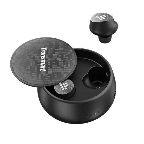 Black Оригинальные Tronsmart Spunky Pro TWS, беспроводные Bluetooth наушники, водонепроницаемые наушники с глубоким басом, наушники с голосовым ассистентом - Color: Black