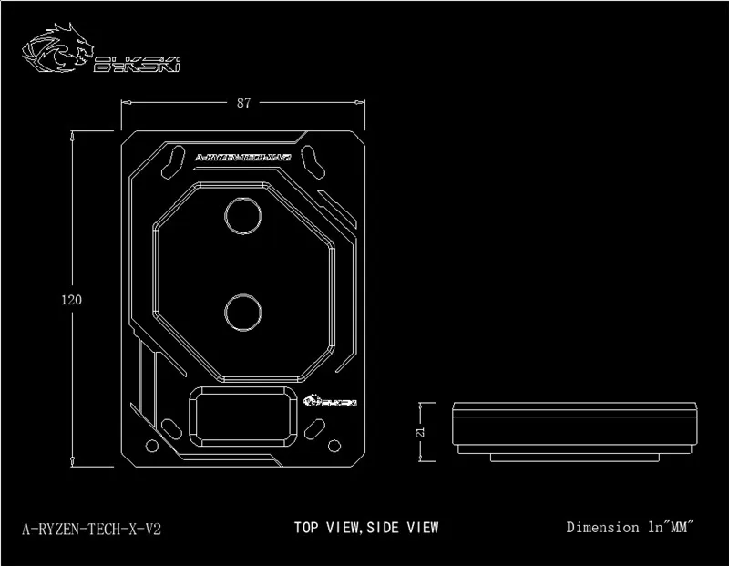 Bykski процессор воды медный блок использовать для AMD RYZEN3000 AM3/AM4/TR4/1950X/X399 X570 материнская плата 5 в A-RGB температура дисплей OLED