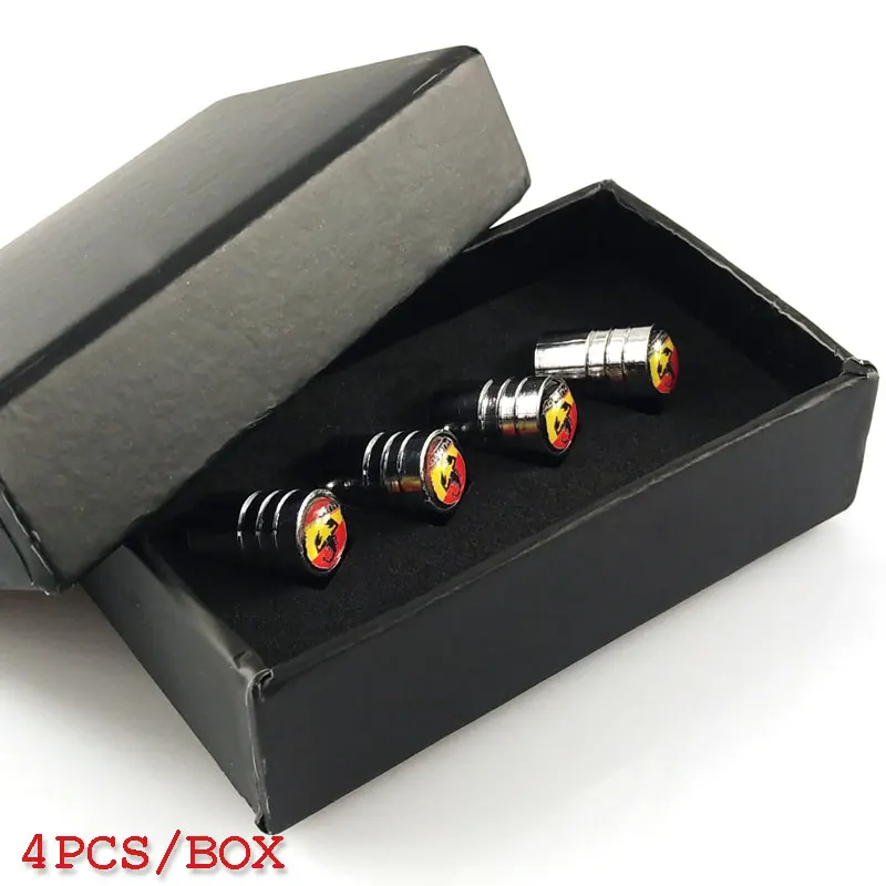 Car-stying Car Wheel Tire Valves Tyre Stem Air Caps Cover case for fiat abarth interior accessories car stying | Автомобили и