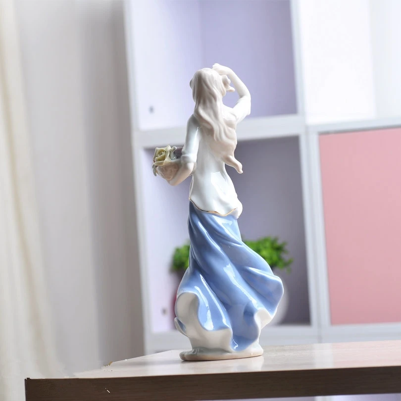 Керамическая богиня девушки леди статуэтки домашний декор ремесла свадебный