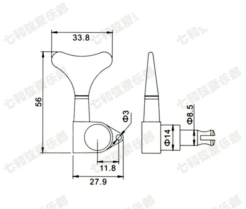 3L3R Золотая электрическая бас гитара Тюнинг колышки машина головки тюнинг ключи