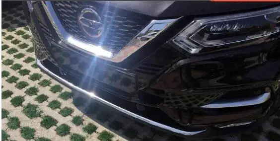 Для Nissan Qashqai 2018 2019 Высокое качество ABS накладка переднего бампера|Хромирование| |