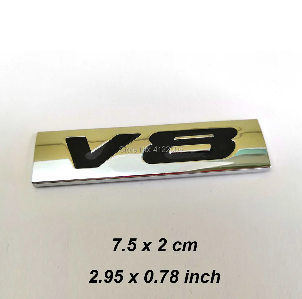 V6 V8 эмблема на багажник Наклейка для TOYOTA Honda Mitsubishi VOLVO GEELY CHERY HAVAL Dodge JAGUAR