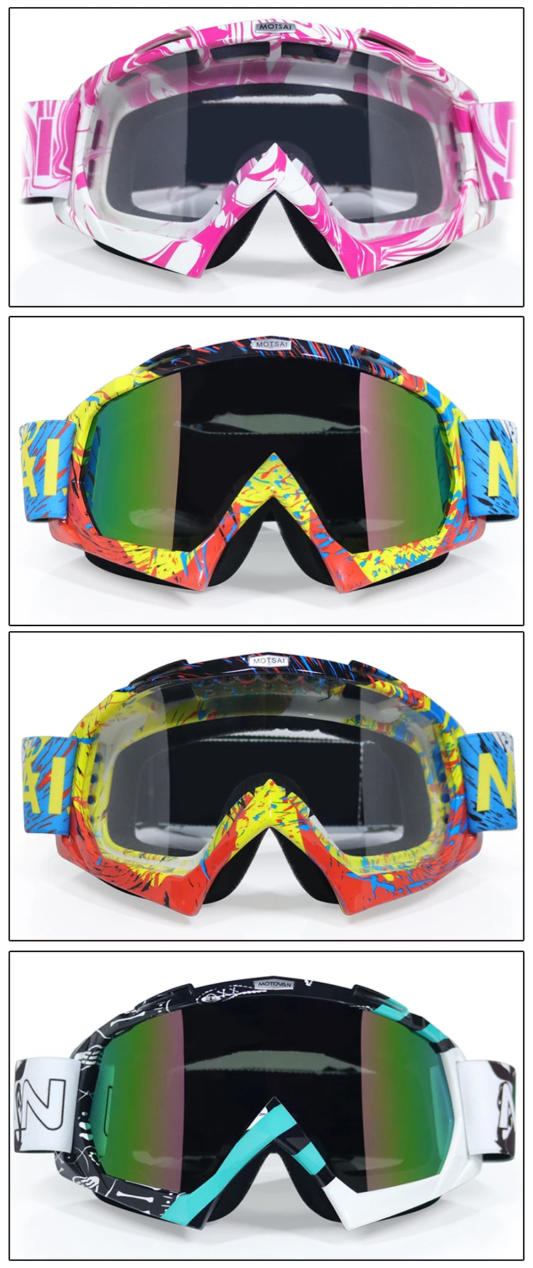 MOTSAI мотокросса беговые лыжи, сноуборд ATV маска Óculos Gafas Мотокросс мотоциклетный шлем защитные очки для мотокросса очки