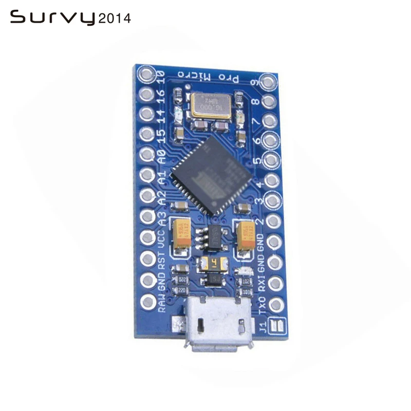 Сменный ATmega32U4 Pro Micro 5 в 16 МГц для Arduino Mini с 2-рядным контактным разъемом Leonardo Usb