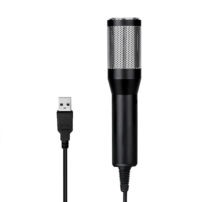 Профессиональный конденсаторный микрофон для компьютера ноутбука ПК с USB