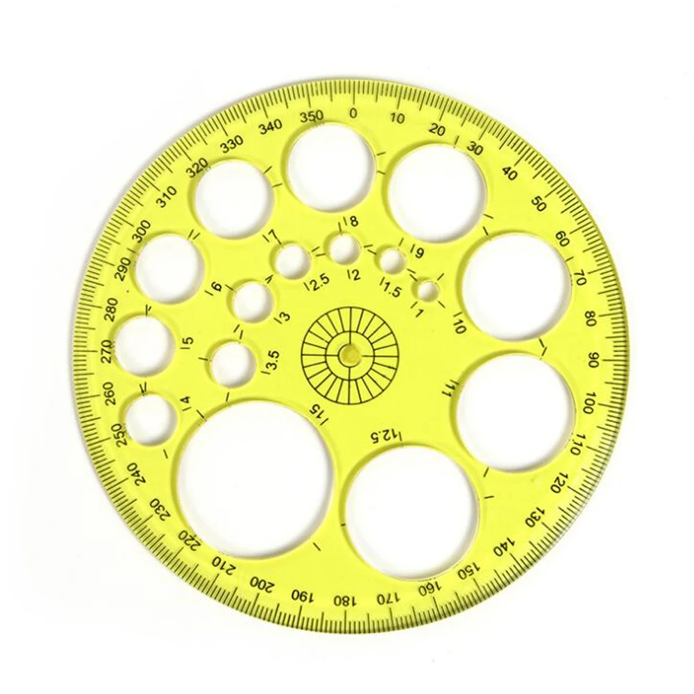 1Pc 360 Degrees Round Ruler Sewing Tailor Rulers Curve Drawing Craft Patchwork Yardstick Tools Random Color | Дом и сад