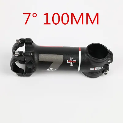 7 degree 100MM Сверхлегкий стержень для шоссейного велосипеда MTB moutain, алюминиевый сплав, стержень для велосипеда icycle, велосипедные стебли 7/17 градусов, 60-110 мм - Цвет: 7 degree 100MM