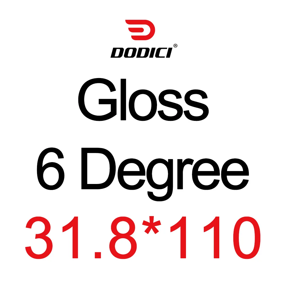 Gloss 110mm DODICI Серый Серебряный велосипед углеродный стволовый велосипед дорога MTB стебли горный велосипед 3K матовый блеск велосипедная часть 31,8*80/90/100/110 мм - Цвет: Gloss 110mm