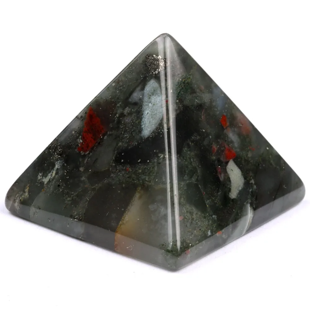 Натуральный тонущий Африканский кровяной камень полудрагоценный пирамидальная