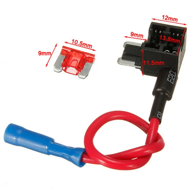 Micro 12 В автомобильный держатель предохранителя Add-a-circuit TAP Adapter Micro/Mini/standard ATM, APM Blade Авто Предохранители с 10А лопастной автомобильный предохранитель с держателем - Цвет: Micro