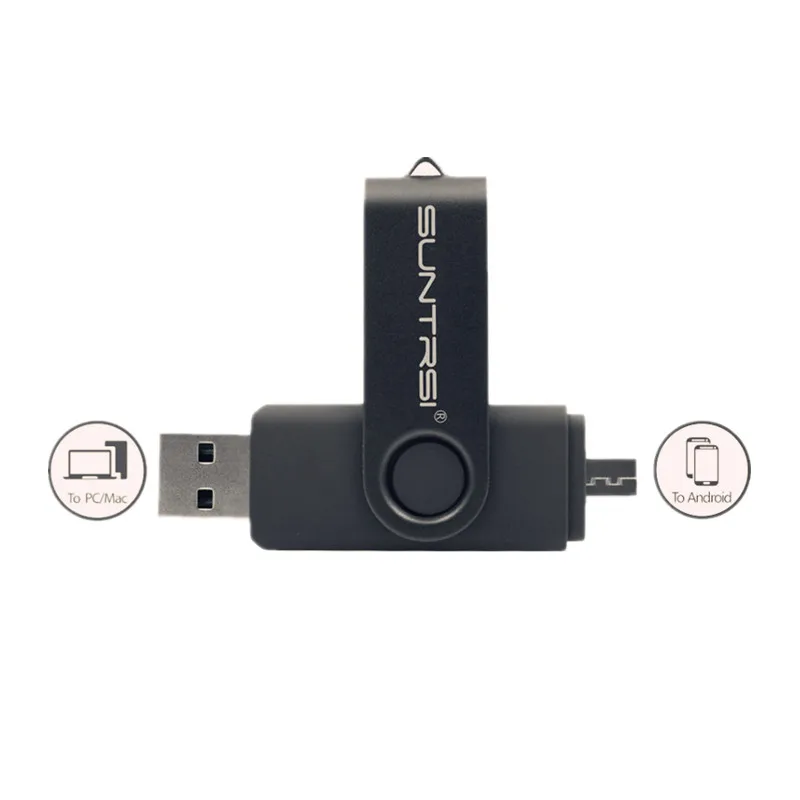 Suntrsi Usb 2 0 OTG флеш накопитель 128 Гб 64 USB для микро смартфона 32 16 Внешняя память