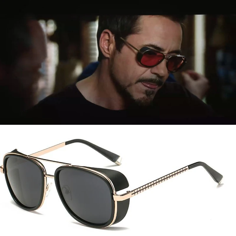 

Metal Iron Man 3 Matsuda TONY stark Sunglasses Men Rossi Coating retro Vintage Designer Sun glasses Oculos Masculino Gafas de