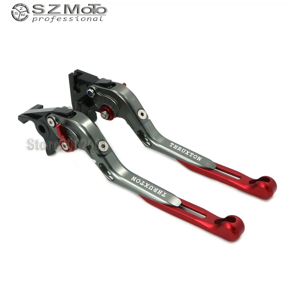 

For TRIUMPH THRUXTON 2016-2018 Aluminum Motorcycle Accessories Folding Extendable Adjustable Brakes Clutch Levers With LOGO CNC