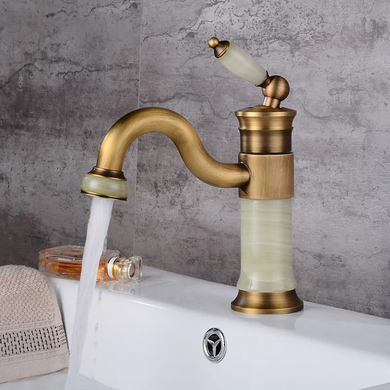 2019 Смесители для ванной комнаты Одной ручкой смеситель белый хром и нефритовый