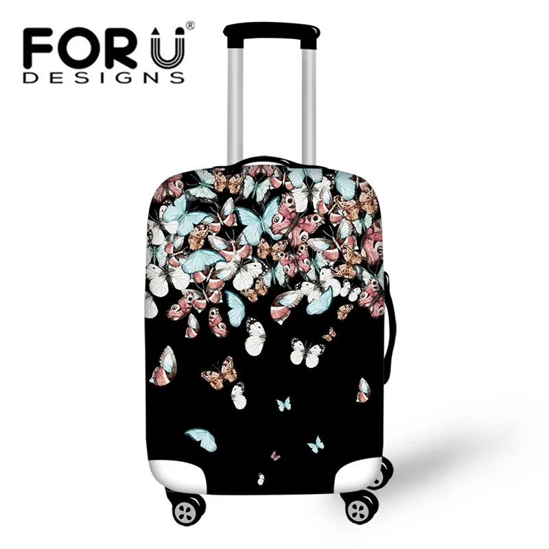 FORUDESIGNS/3D Цветочный дорожный багажный чехол для 18-30 дюймов, чехол для багажника, пылезащитный чехол на молнии с принтом розы, чемодан, эластичное покрытие - Цвет: CC4214