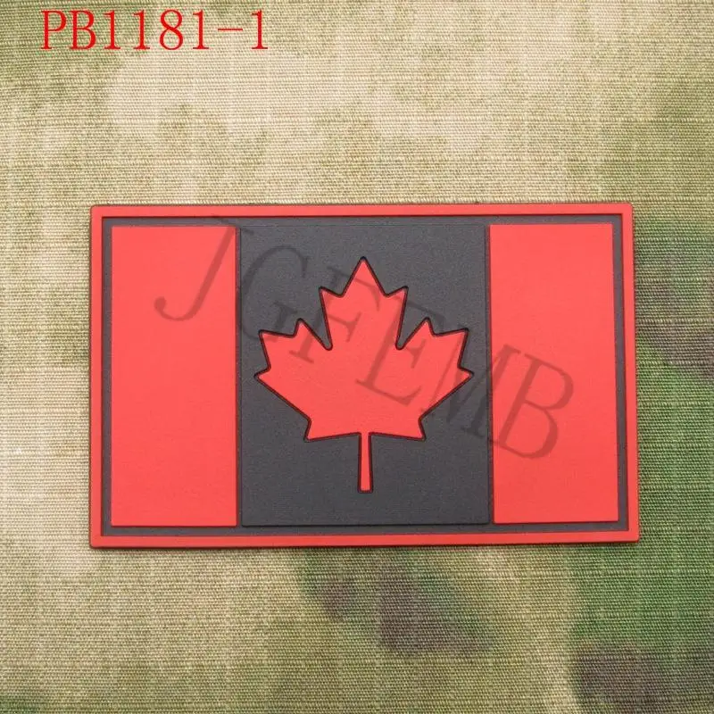 Канада красный кленовый флаг 3D накладка из ПВХ|3d pvc patch|patches patchespatch 3d |