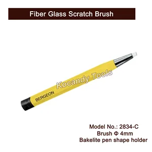 Щетка для удаления царапин из стекловолокна  2834-C в форме ручки для часовщика