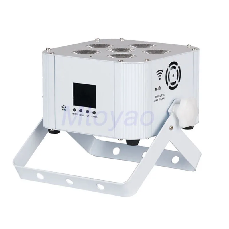 10 шт./Чехол беспроводной Uplighting RGBWA UV 6*18 Вт DJ оборудование на батарейках