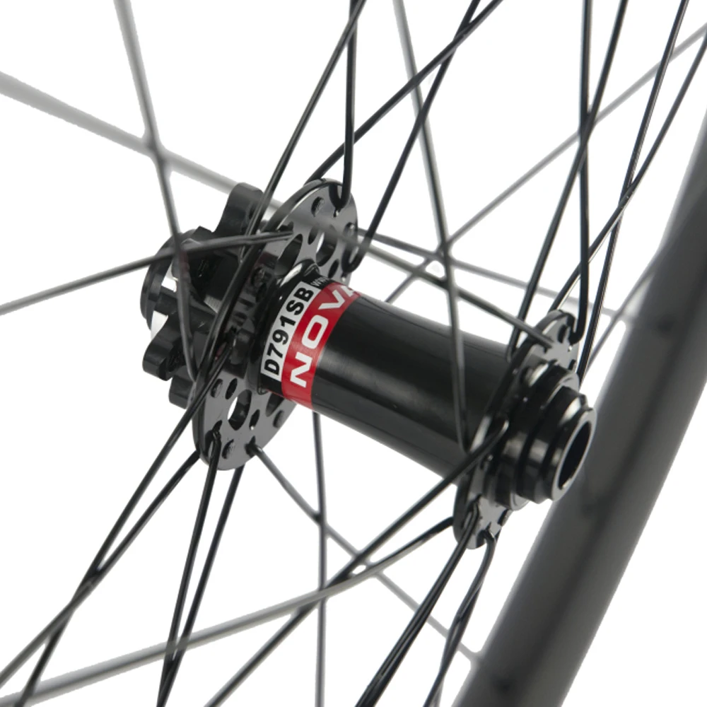 27.5ER Mountain Bike Carbon Wheelset Tubeless MTB Disc Brake Wheels with Novatec Hub QR/CENTERLOCK | Спорт и развлечения