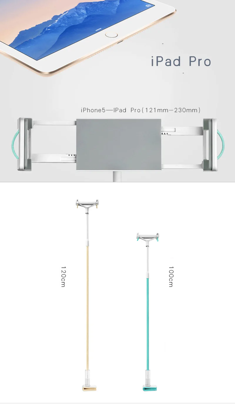 Arvin 120 см длинная рука Регулируемая подставка для планшета держатель для Ipad Pro 11 12,9 samsung Kindle 4-12 дюймов смартфон Подставка для планшета