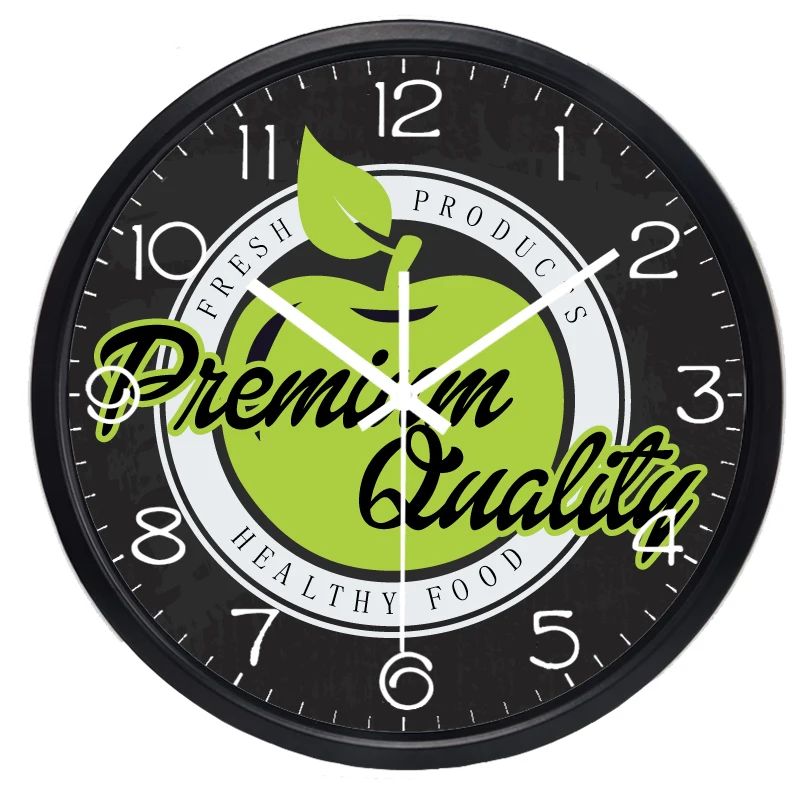 Свежие яблоко настенные часы в виде фруктового дерева Премиум качество здоровый