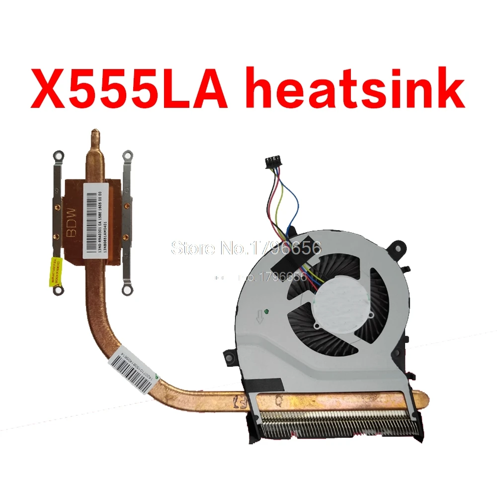 Охлаждающий вентилятор для ASUS X555LD X555LA W519L R557L K555L A555L X555LJ R556L Y583L X555LB X555LP F555L X555LN ноутбук вентилятор радиатора - Blade Color: X555LA heatsink