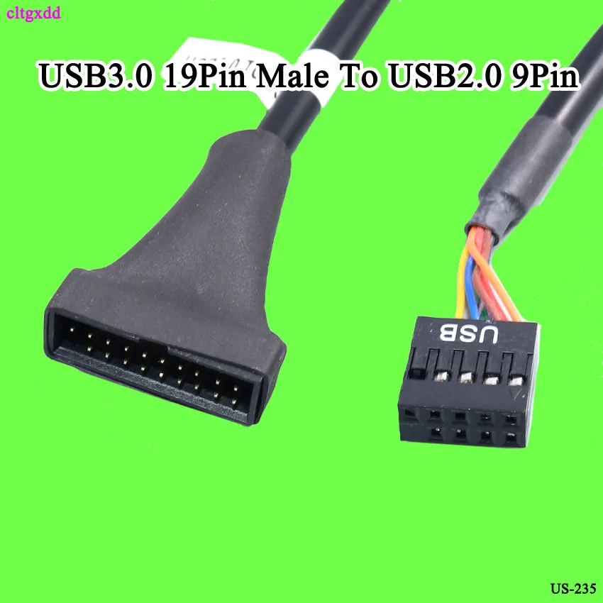 USB3.0 to USB2.0 19/20Pin Male Female Computer Mainboard connect 20P USB3 convert 9P USB2 | Строительство и ремонт